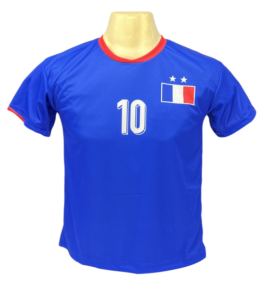 Kylian Mbappé voetbaltenue Frankrijk thuis 2024/2026 - voetbalshirt + broek set
