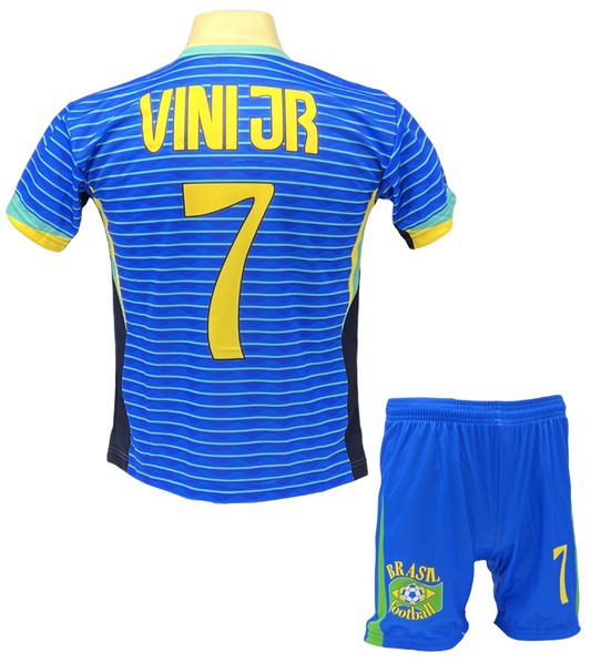 Vinicius Voetbalshirt en Broekje Brazilië Uit Voetbaltenue