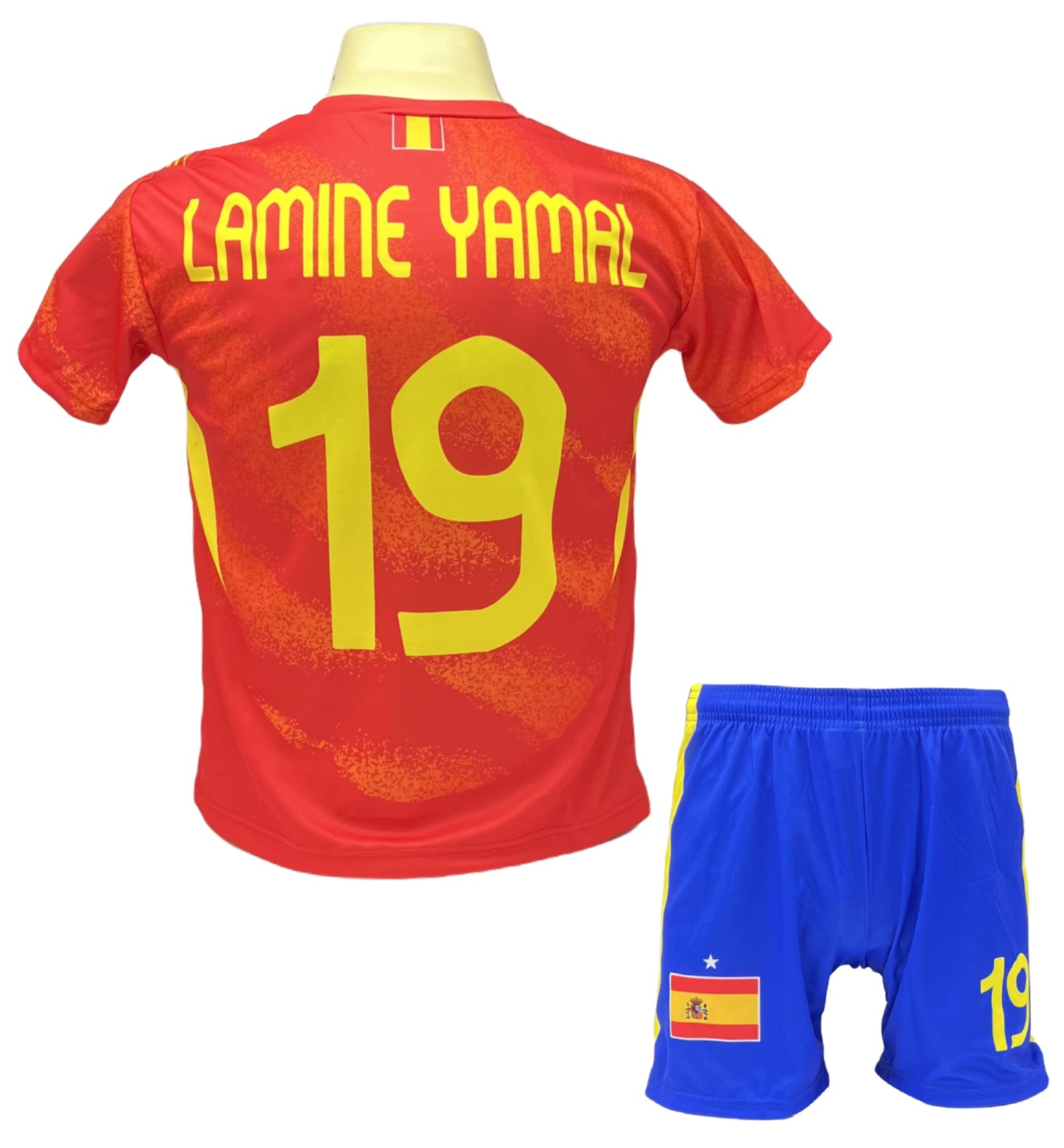 Lamine Yamal Voetbaltenue Spanje Thuis - Voetbalshirt en Broekje