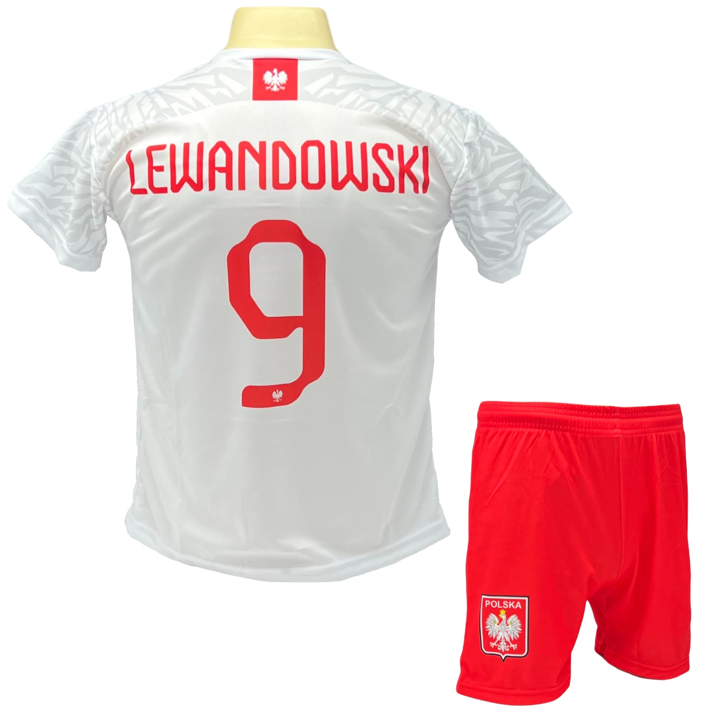 Robert Lewandowski voetbaltenue Polen thuis - voetbalshirt + broekje set