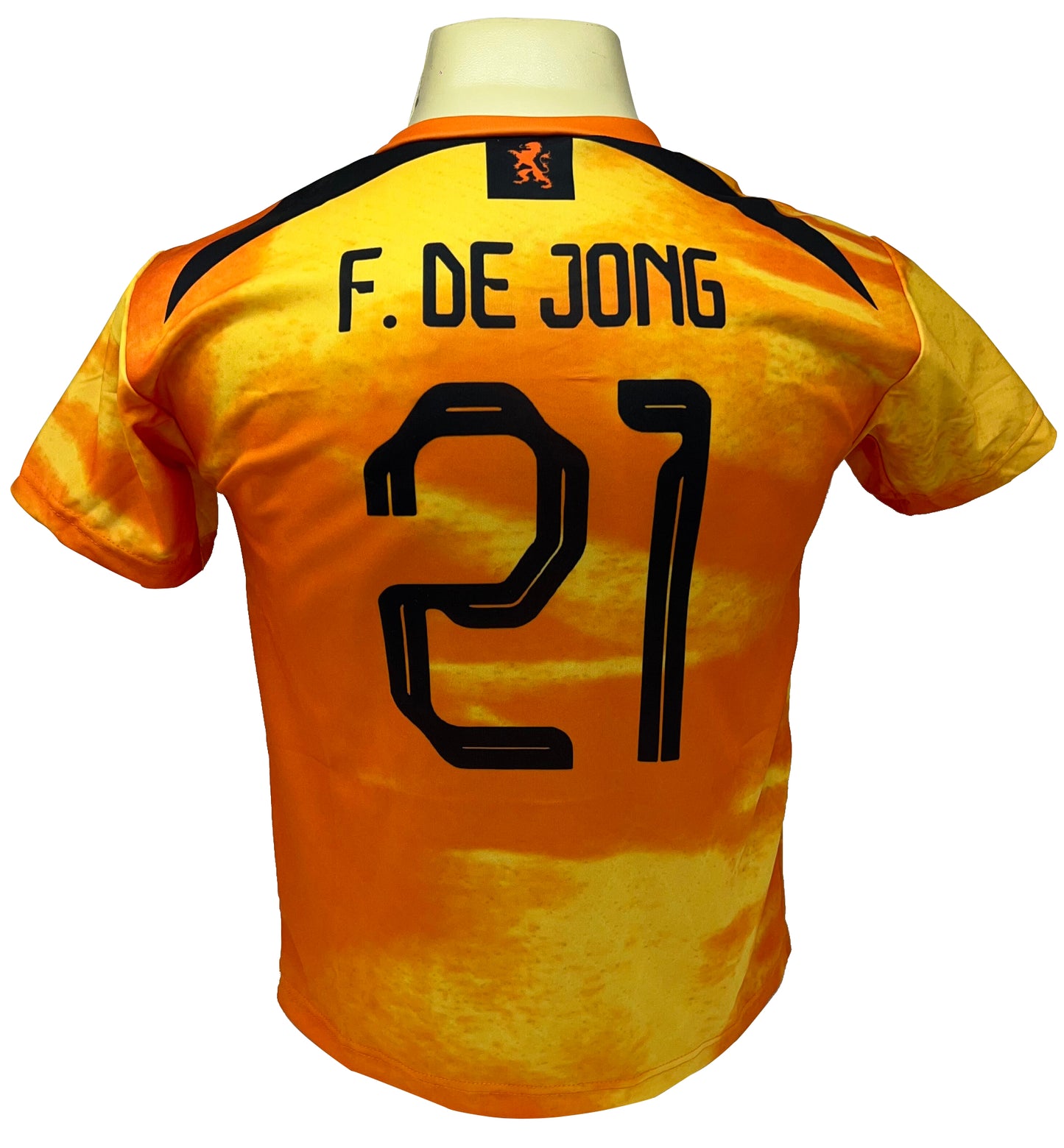 Frenkie de Jong Nederlands elftal voetbaltenue - oranje voetbalshirt + broek set