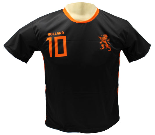 Memphis Depay Nederlands elftal uit tenue - voetbalshirt + broekje set zwart